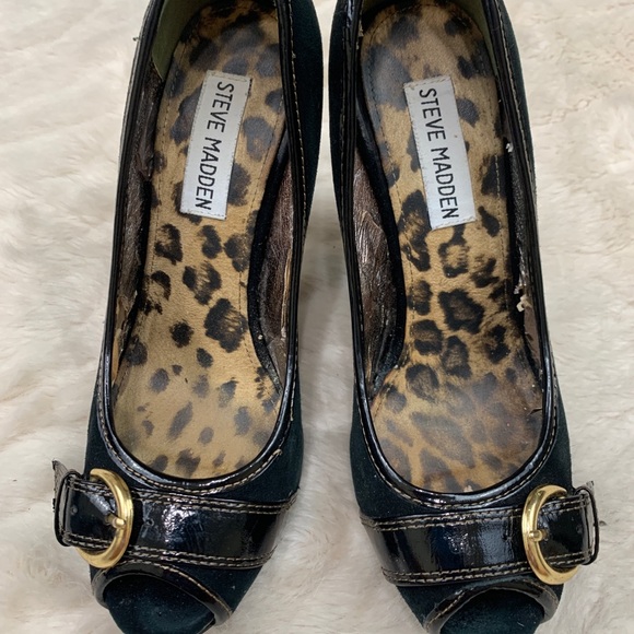 Steve Madden Lezlie peeptoe leather stiletto pumps - Picture 4 of 9